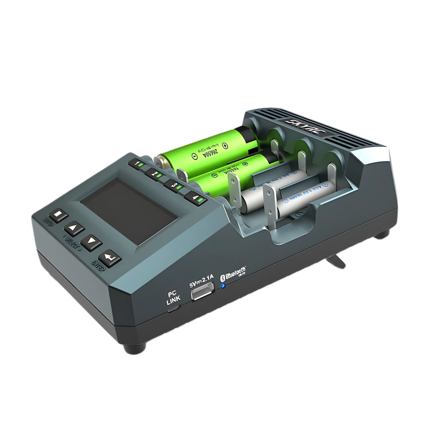 SkyRC MC3000 încărcător profesional baterii + analizor, 4 sloturi, control Bluetooth, Li-ion/NiMH/NiCd