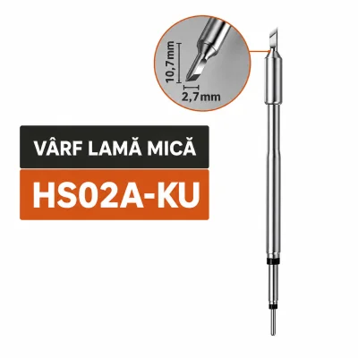 Vârf letcon FNIRSI HS02A-KU, vârf lamă mică, lamă 2,7 mm, pentru HS-02A