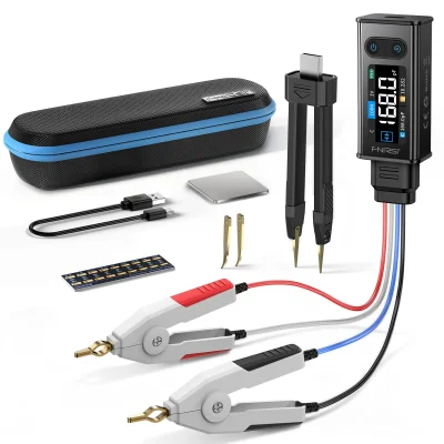 Tester LCR digital portabil cu pensetă, identificare automată – FNIRSI LCR-ST2 Plus