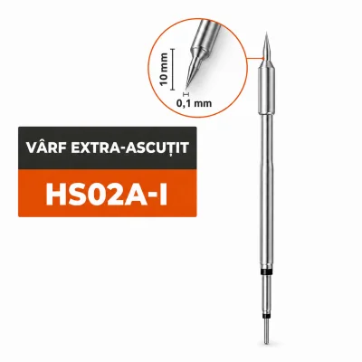 Vârf letcon FNIRSI HS02A-I, vârf extra-ascuțit, vârf 0,1 mm, pentru HS-02A