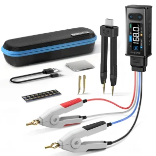 Tester LCR digital portabil cu pensetă, identificare automată – FNIRSI LCR-ST2 Plus