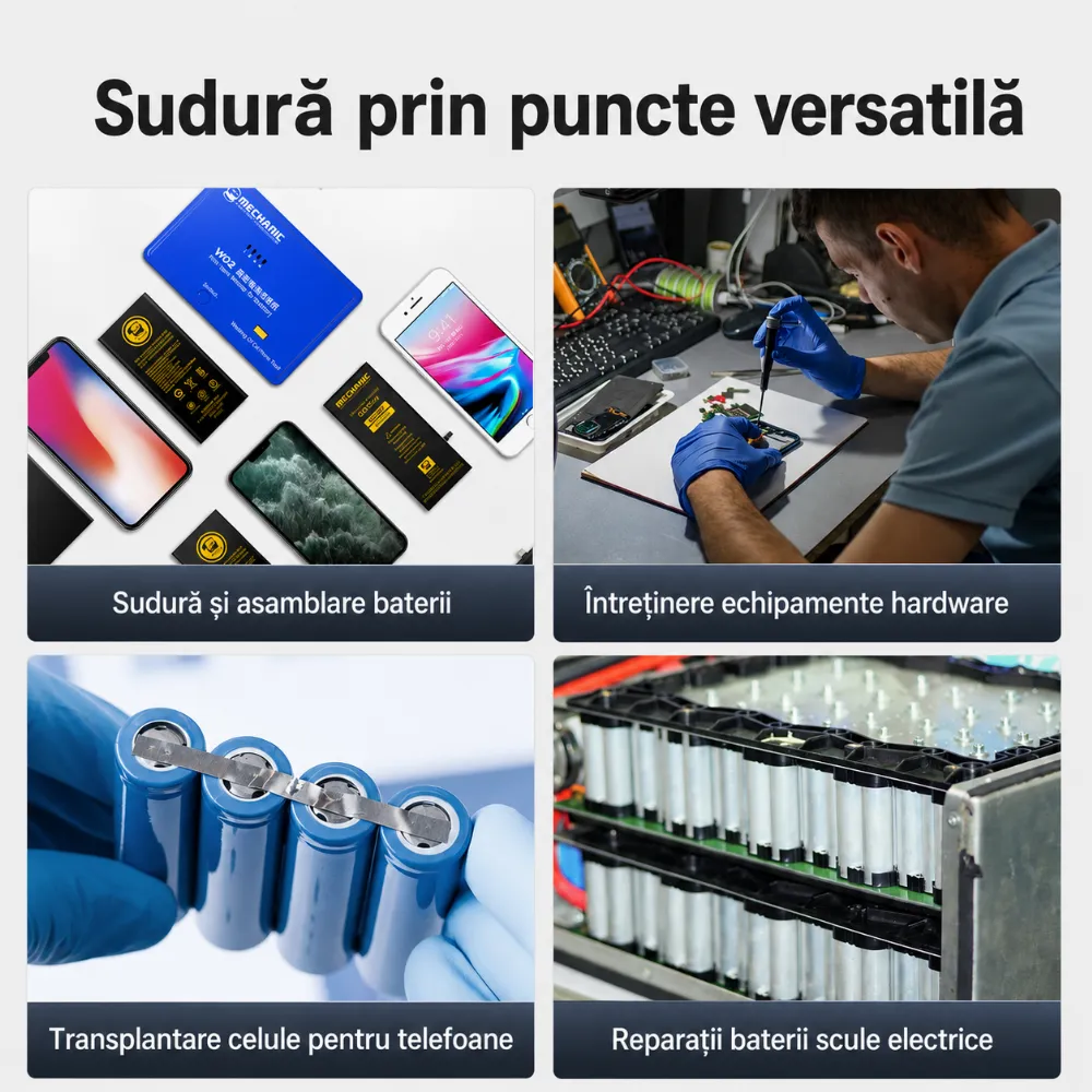 FNIRSI SWM-20 — sudură în puncte dublă-puls pentru baterii curate, fără arsuri