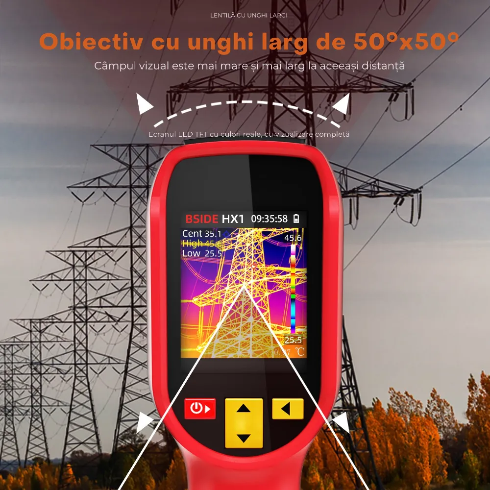 BSIDE HX1 — termocameră cu infraroșu 240×240 pentru diagnoză rapidă