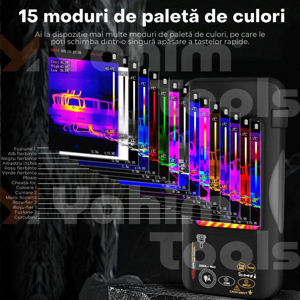BSIDE SH9 — termocameră și multimetru True RMS, într-un singur aparat