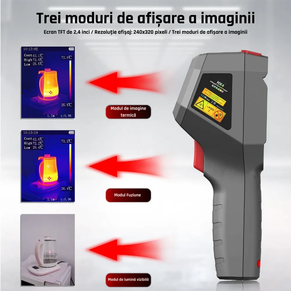 BSIDE HX4 — termocameră cu infraroșu 256×192 pentru profesioniști