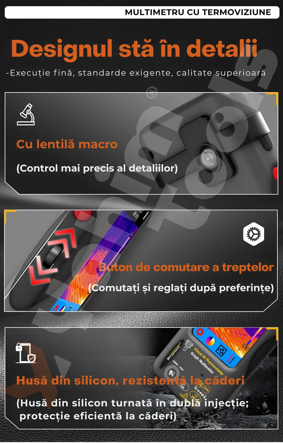 BSIDE SH7 — multimetru cu termocameră, pentru diagnoză completă