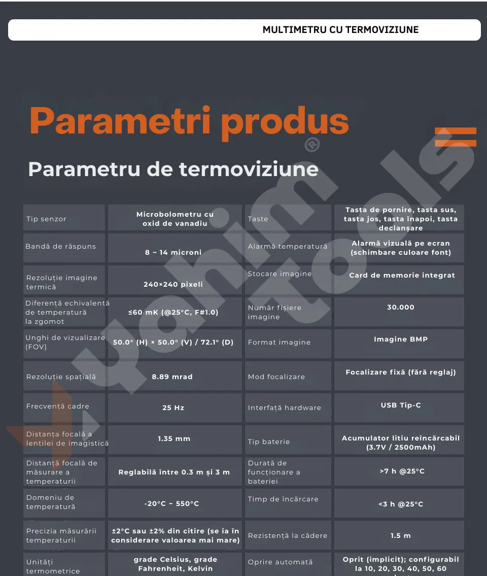 BSIDE SH7 — multimetru cu termocameră, pentru diagnoză completă