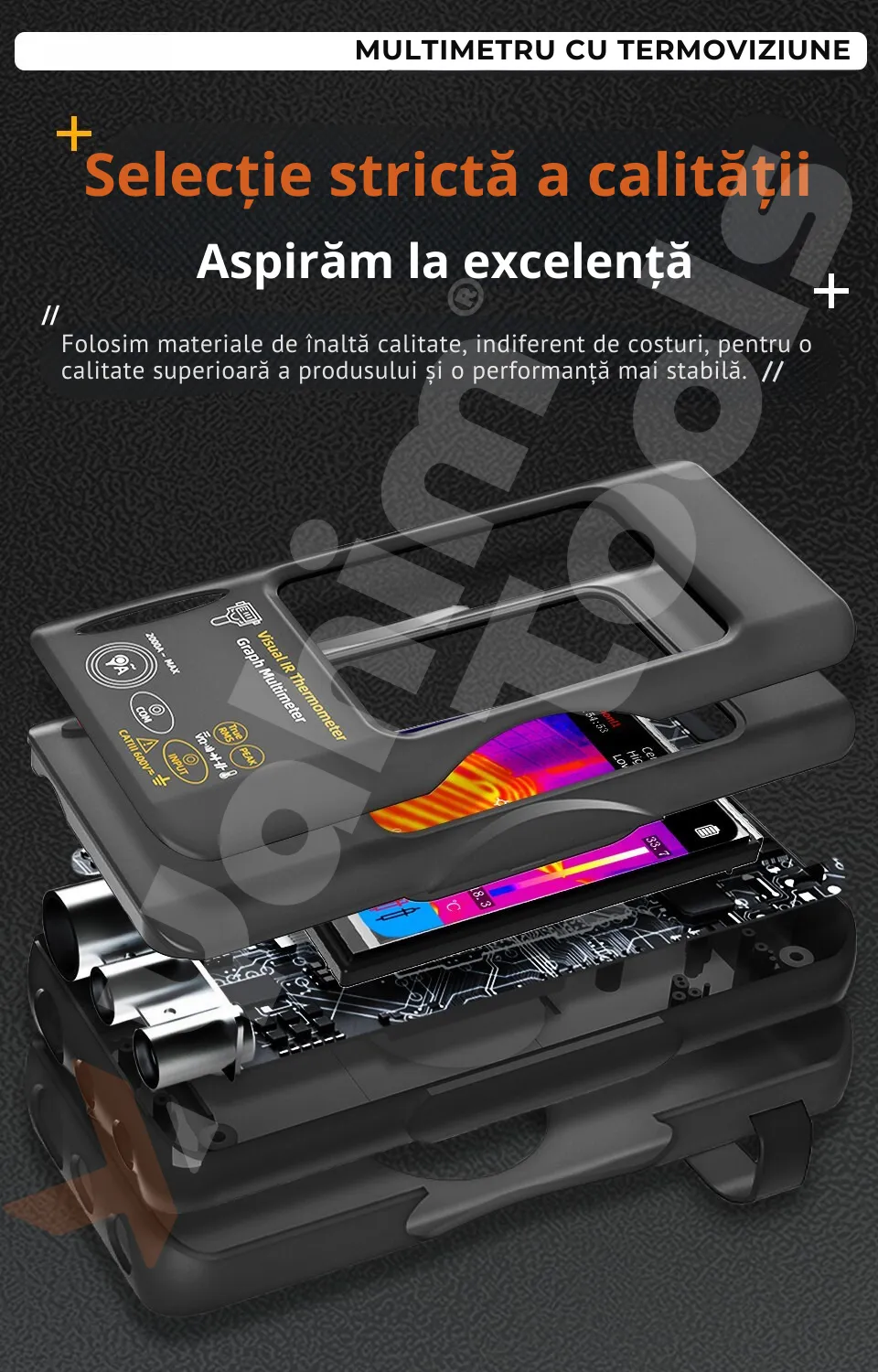 BSIDE SH7 — multimetru cu termocameră, pentru diagnoză completă