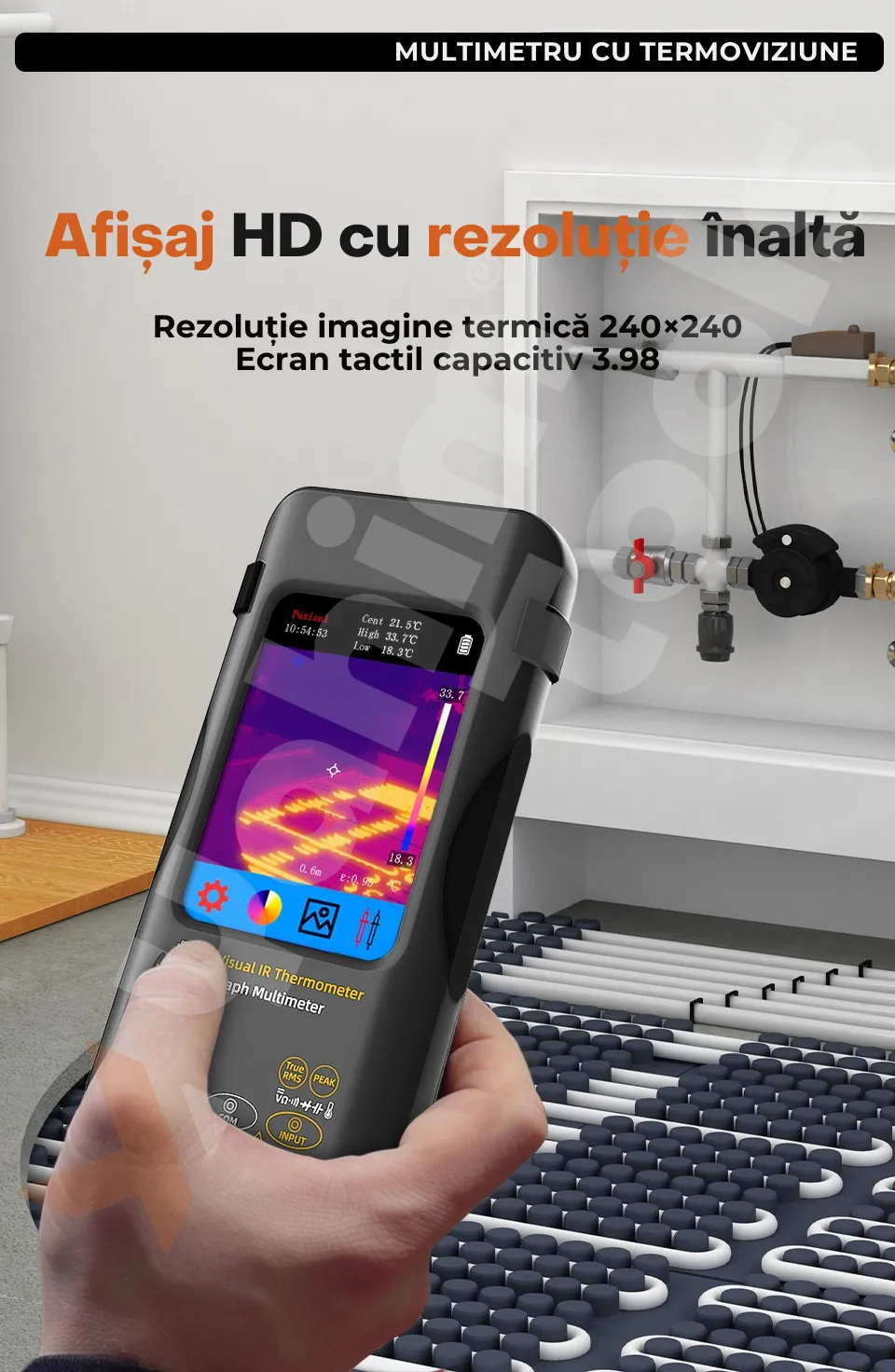 BSIDE SH7 — multimetru cu termocameră, pentru diagnoză completă