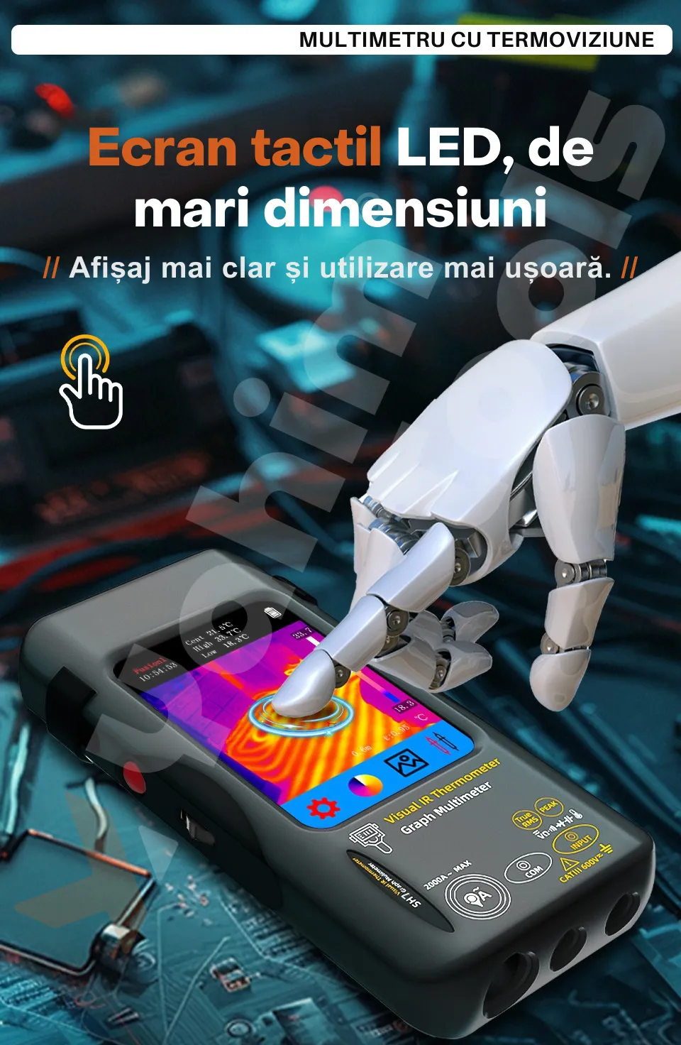 BSIDE SH7 — multimetru cu termocameră, pentru diagnoză completă