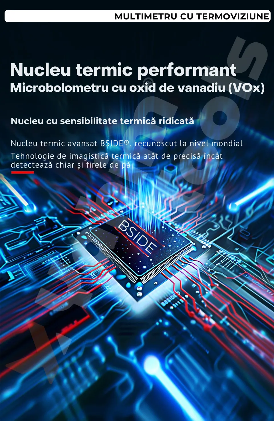 BSIDE SH7 — multimetru cu termocameră, pentru diagnoză completă