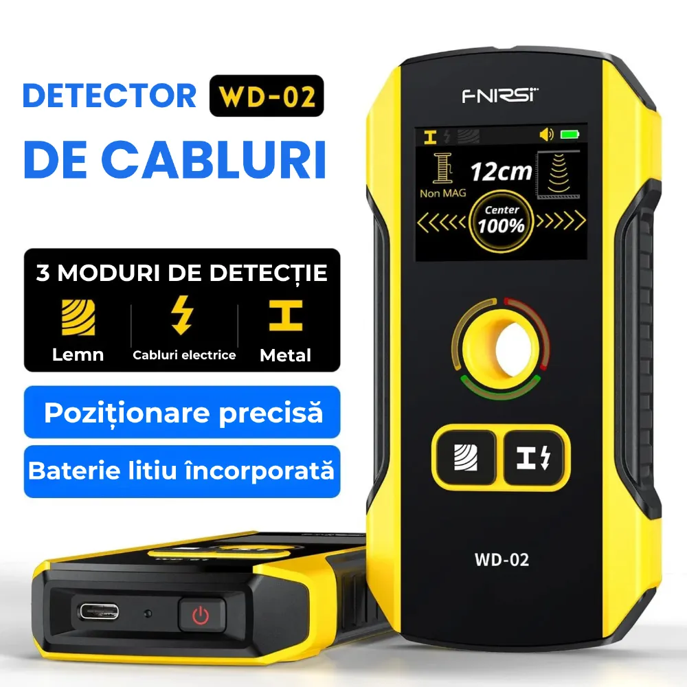 FNIRSI WD-02 — vezi ce se ascunde în perete înainte să găurești