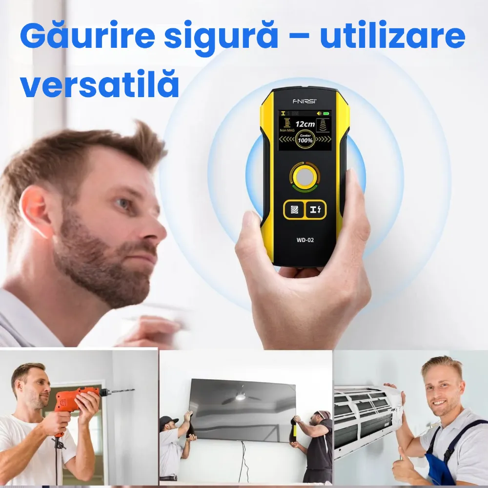 FNIRSI WD-02 — vezi ce se ascunde în perete înainte să găurești